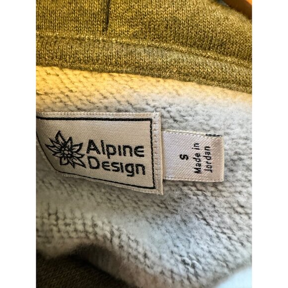Alpine Design Pullover  Fleece Hoodie Size Small Olive Green Sweatshirt NWOT Poc - Picture 5 of 10